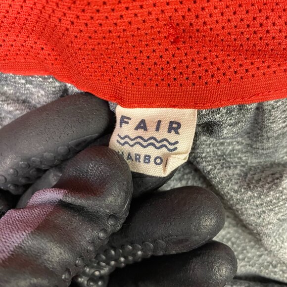 Fair Harbor The Ozone Board Shorts Men's Large Swim Trunks Red Blue - Picture 9 of 14